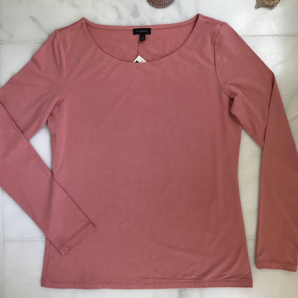 {Talbots} Pink LS Tee